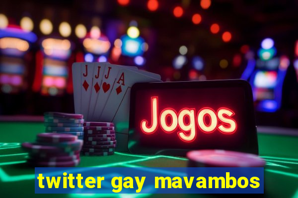 twitter gay mavambos