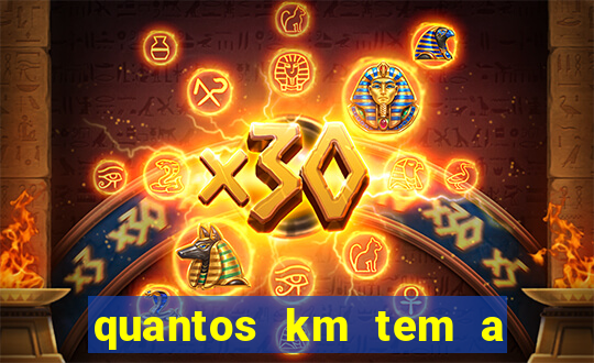 quantos km tem a serra de santos