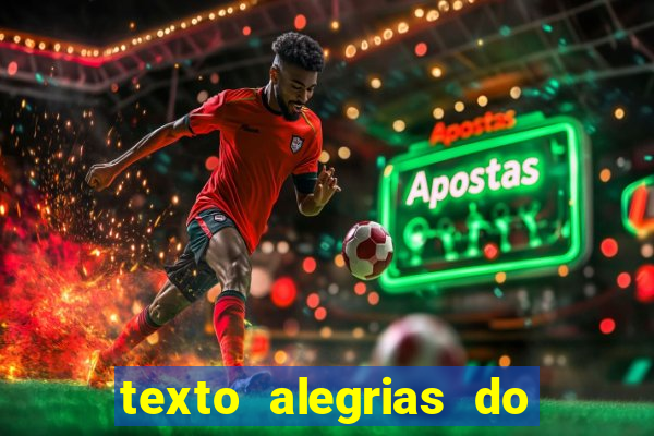 texto alegrias do natal com interpretação e gabarito