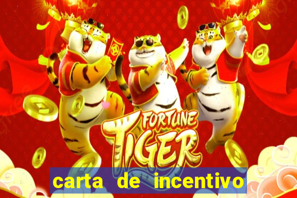 carta de incentivo para alunos