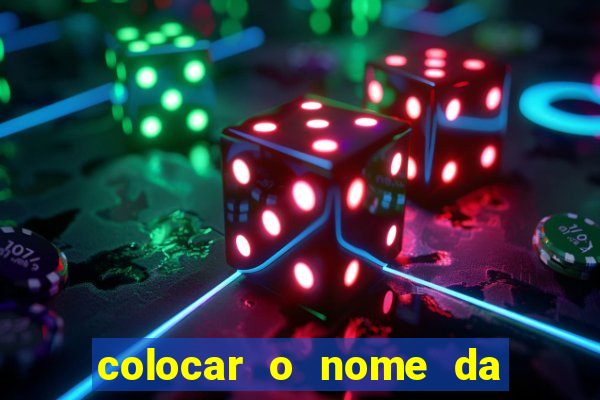colocar o nome da pessoa no congelador