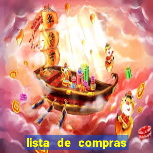 lista de compras supermercado para imprimir