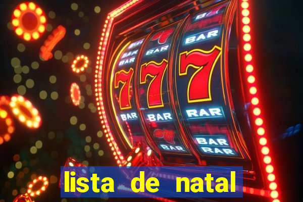 lista de natal para imprimir