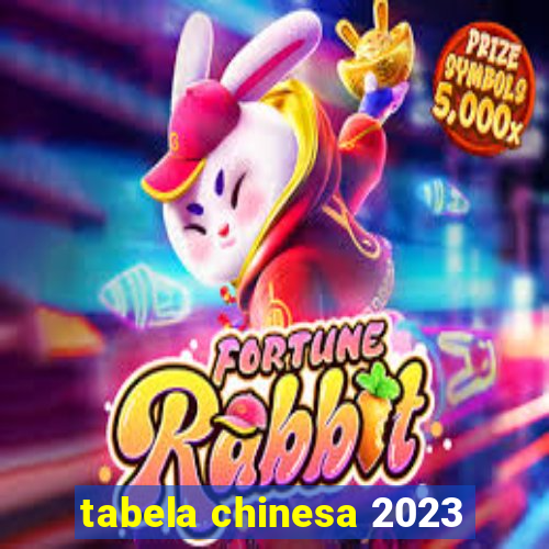 tabela chinesa 2023