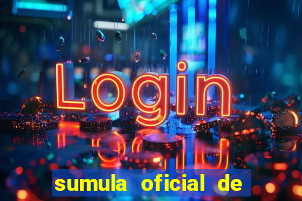 sumula oficial de futebol 7 society excel