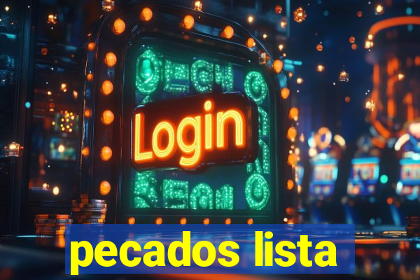 pecados lista