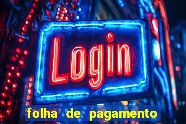 folha de pagamento para preencher word