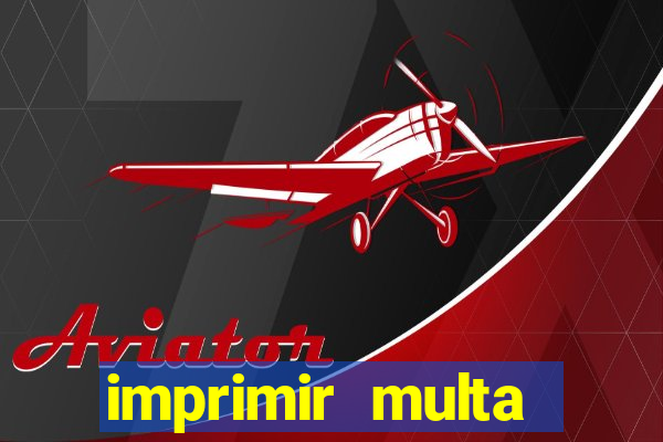 imprimir multa detran mg
