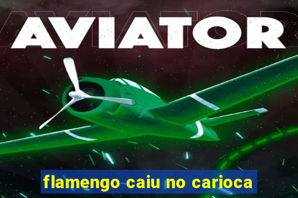 flamengo caiu no carioca