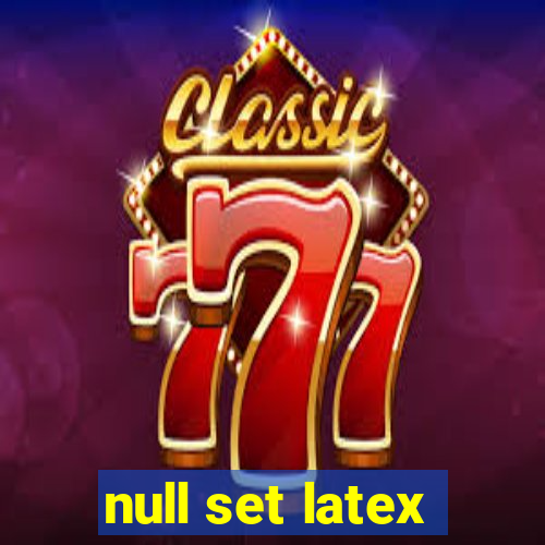 null set latex