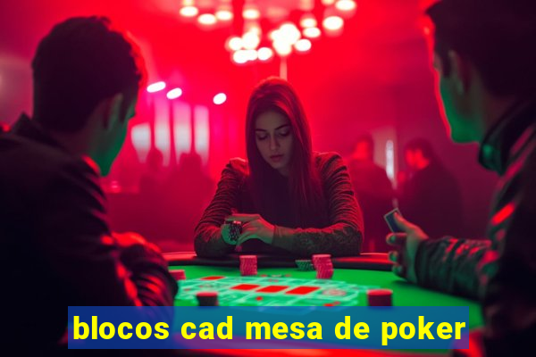 blocos cad mesa de poker
