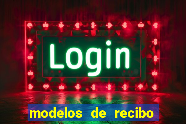 modelos de recibo de pagamento word