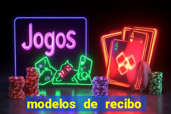 modelos de recibo de pagamento word