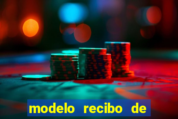 modelo recibo de pagamento word