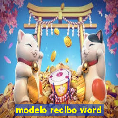 modelo recibo word