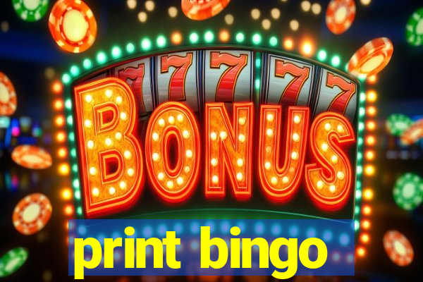 print bingo