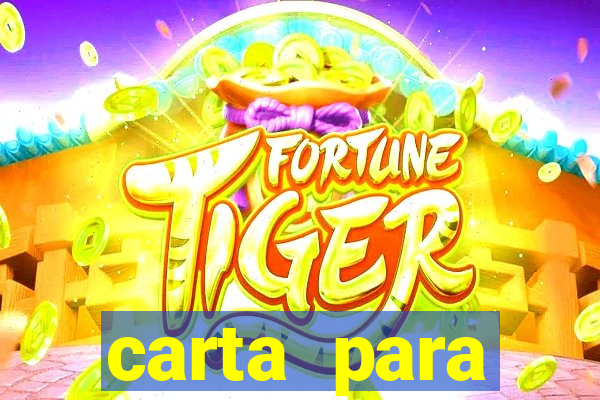 carta para encontrista homem