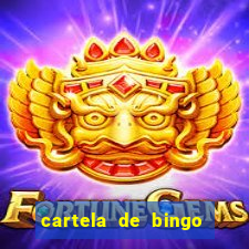 cartela de bingo cha de panela