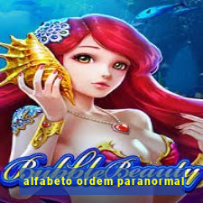 alfabeto ordem paranormal