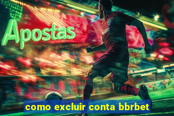 como excluir conta bbrbet