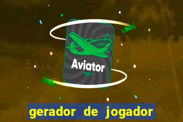 gerador de jogador de futebol