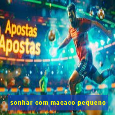 sonhar com macaco pequeno