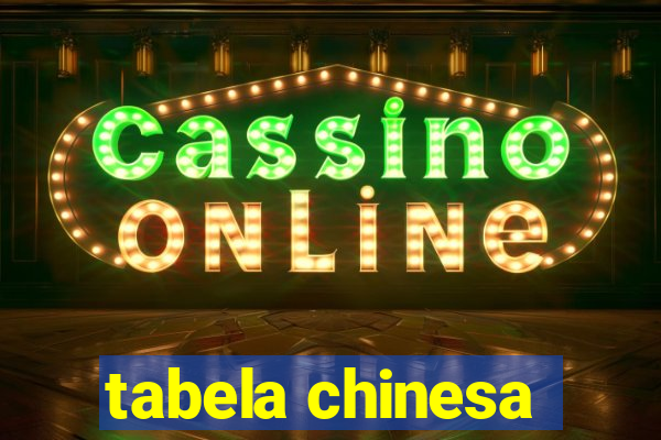 tabela chinesa