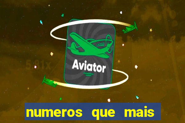 numeros que mais saem no minas cap