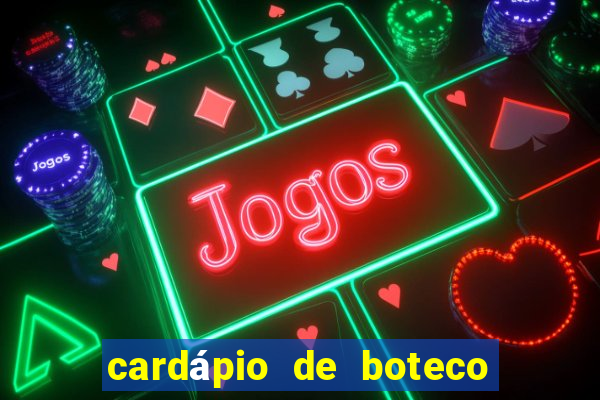 cardápio de boteco pinguim assis brasil