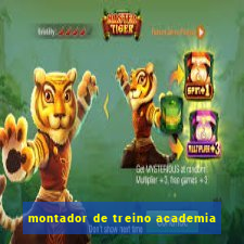 montador de treino academia