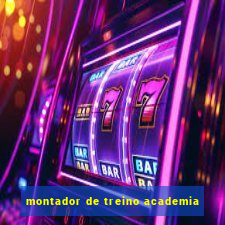 montador de treino academia