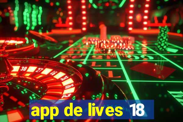 app de lives 18