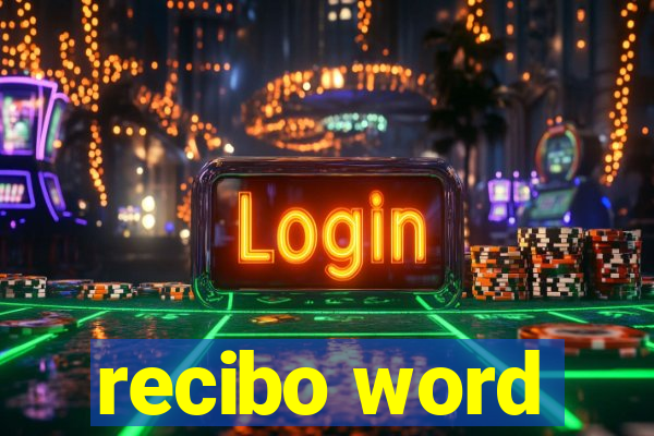 recibo word