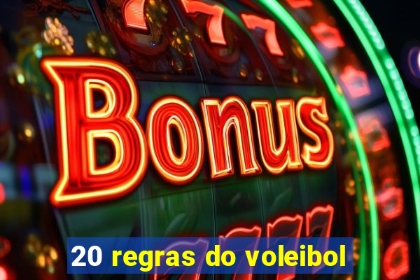 20 regras do voleibol