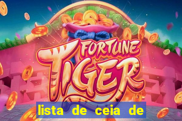lista de ceia de natal completa