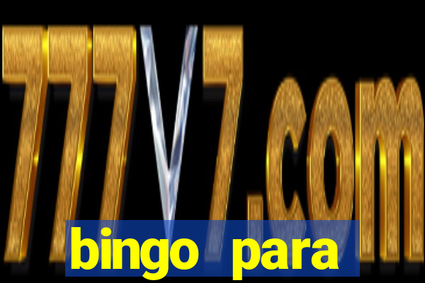 bingo para despedida de solteira para imprimir