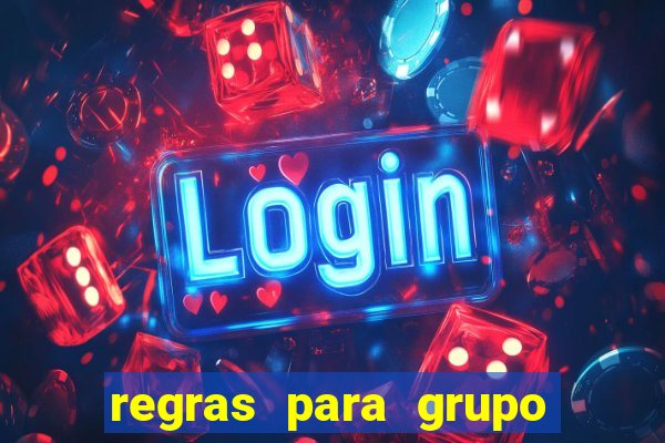 regras para grupo de futebol no whatsapp