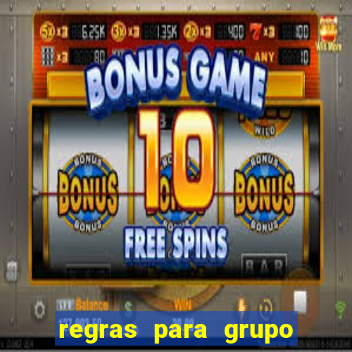 regras para grupo de futebol no whatsapp