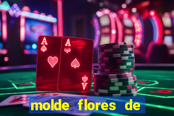 molde flores de papel para imprimir