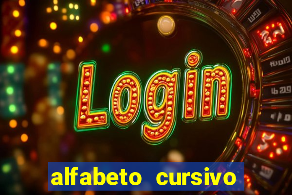 alfabeto cursivo para treinar caligrafia