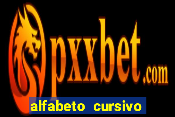alfabeto cursivo para treinar caligrafia