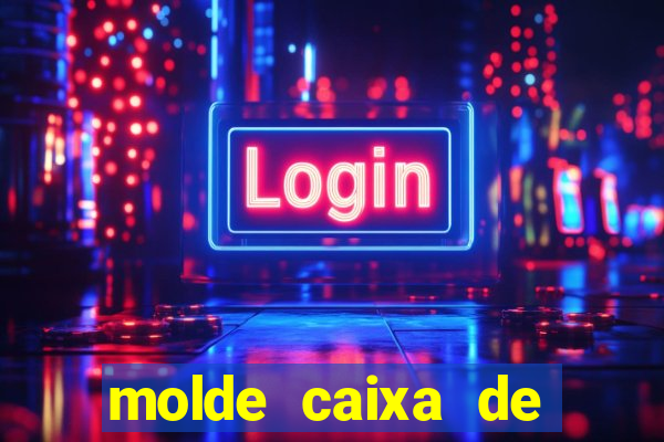 molde caixa de baralho png
