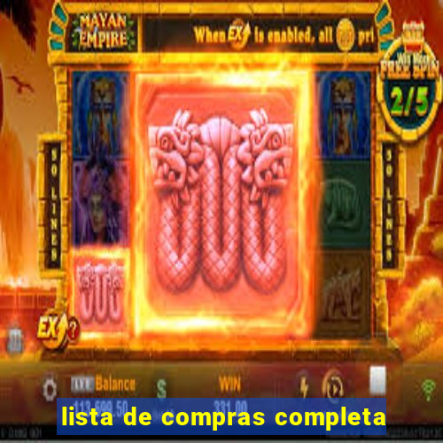 lista de compras completa