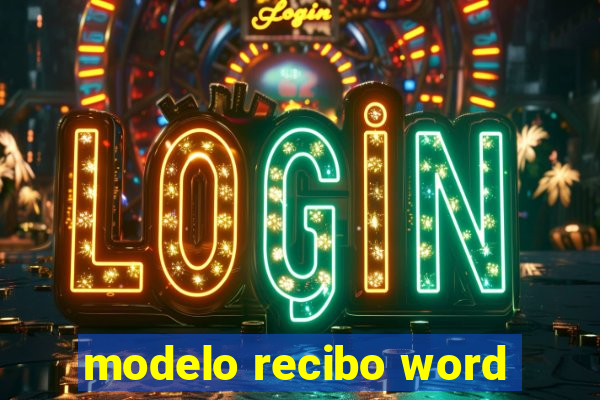 modelo recibo word