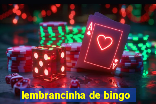 lembrancinha de bingo