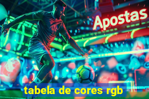 tabela de cores rgb