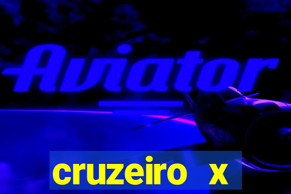 cruzeiro x corinthians palpite