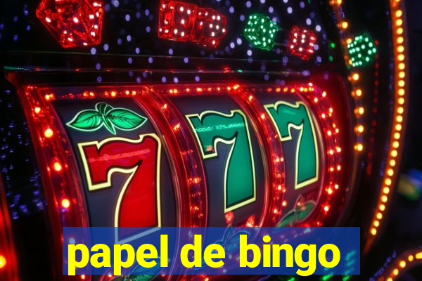 papel de bingo
