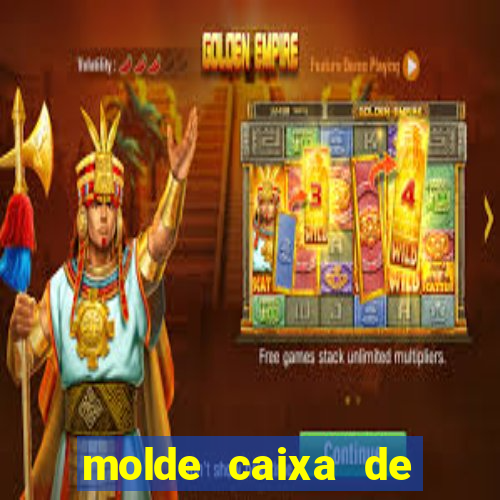 molde caixa de baralho png
