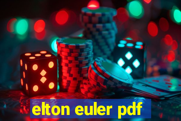 elton euler pdf